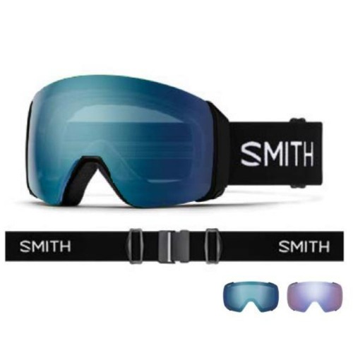 예약판매 2425 스미스 고글 포디 맥 SMITH 4D MAG BLACK CP EV BLUE MIRROR + STORM BLUE SENSOR 보너스렌즈